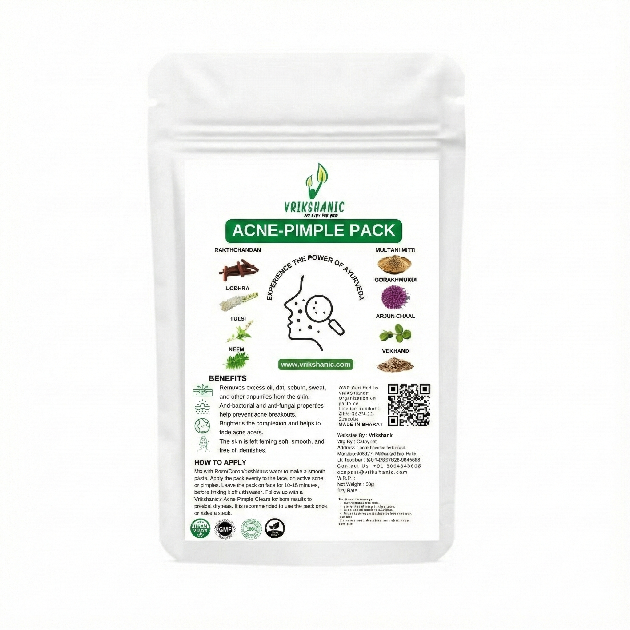 ACNE PIMPLE PACK - Vrikshanic