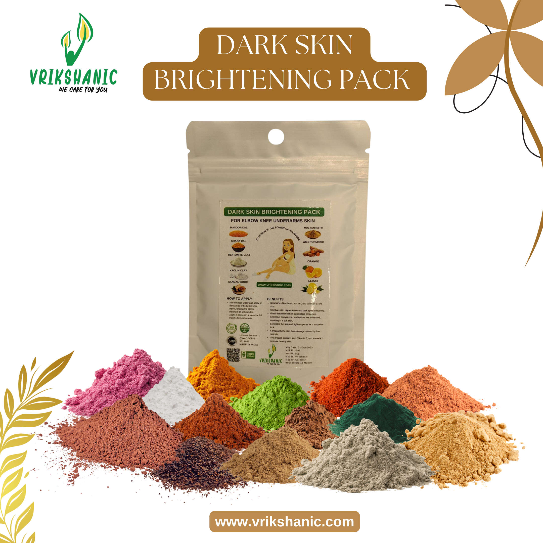 Dark Skin Brightening Pack