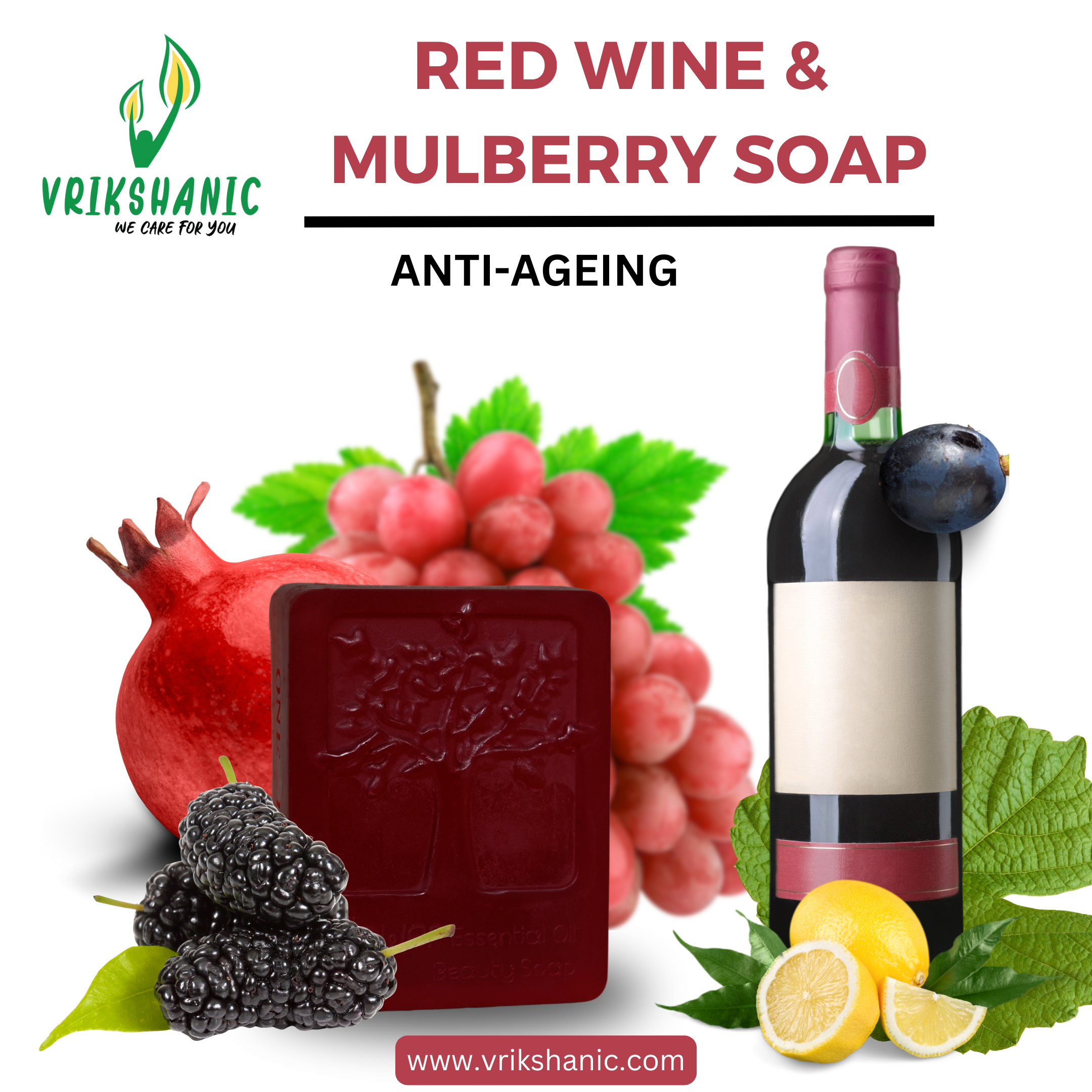 Red Wine Anti - Ageing Soap