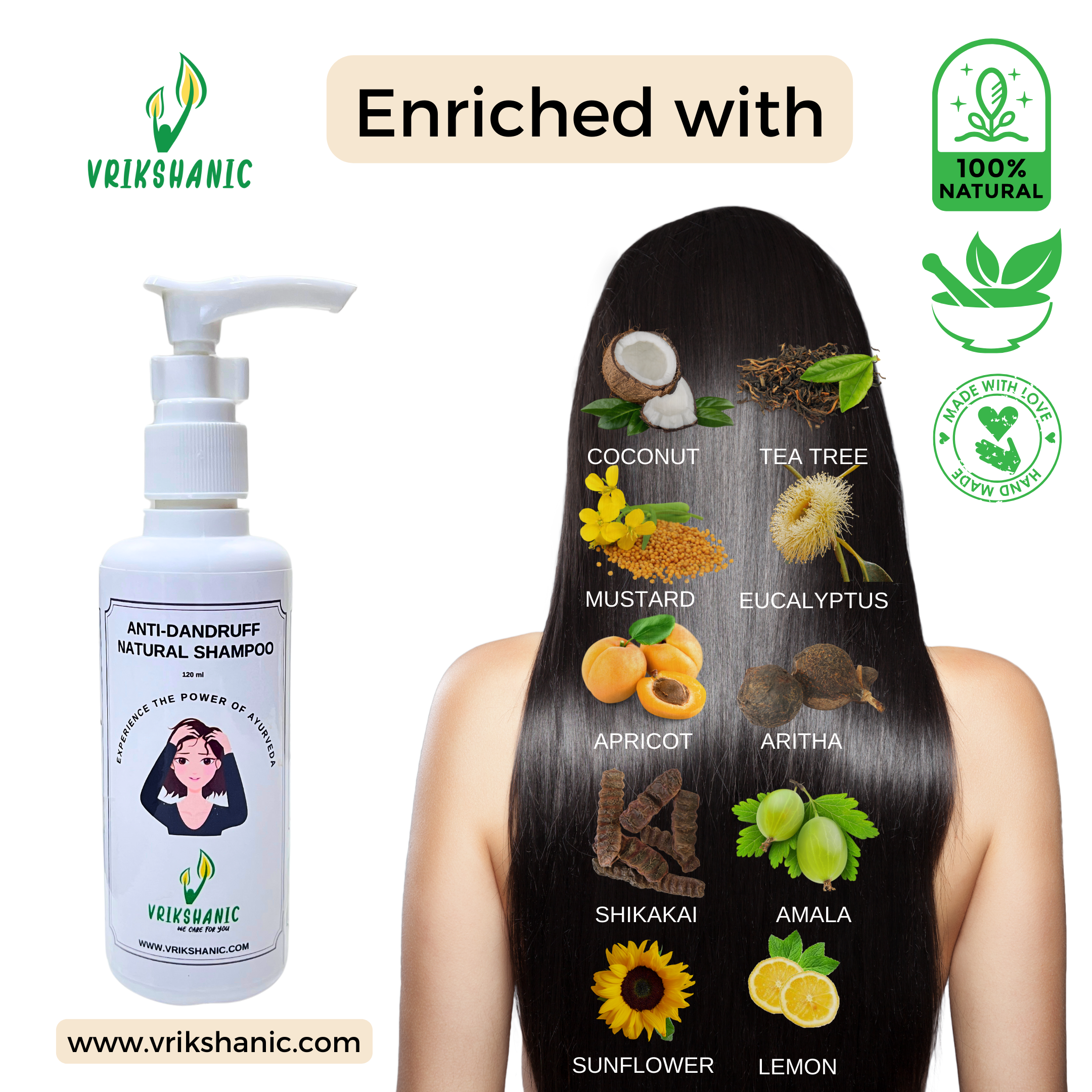 Anti-Dandruff Natural Shampoo