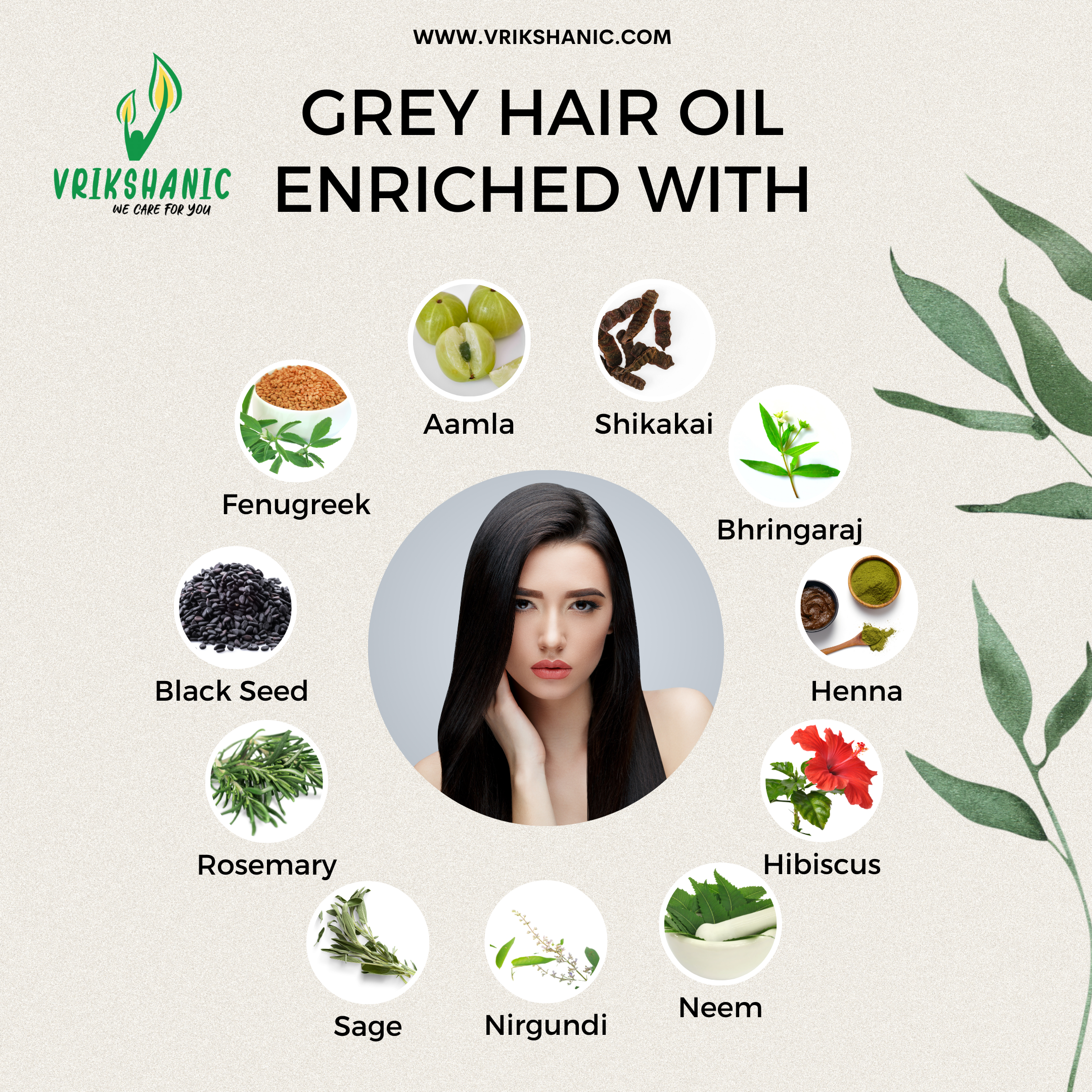 Ayurvedic Herbal Grey Hair Oil