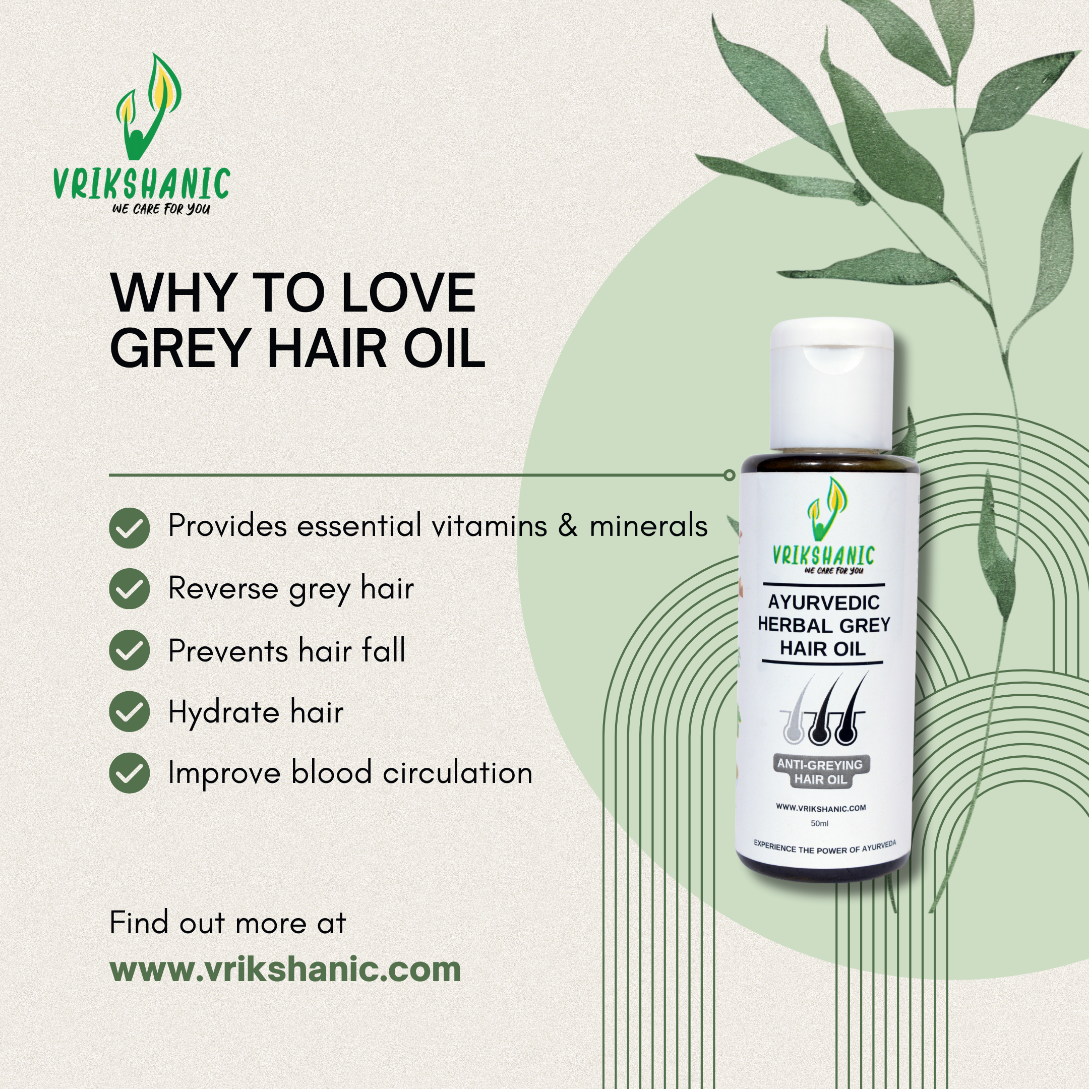 Ayurvedic Herbal Grey Hair Oil