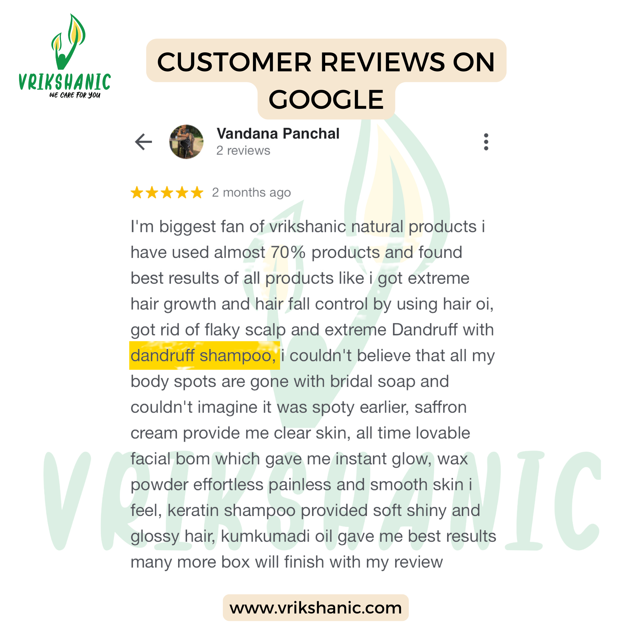 Anti-Dandruff Natural Shampoo