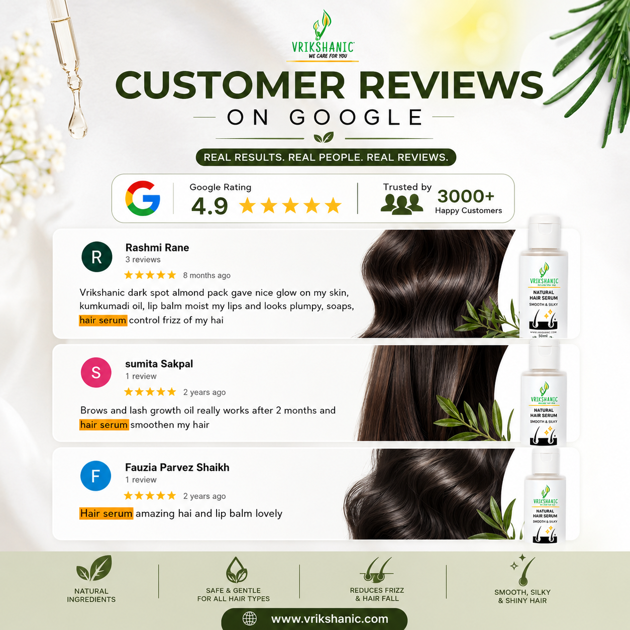 Natural Hair Serum - Vrikshanic