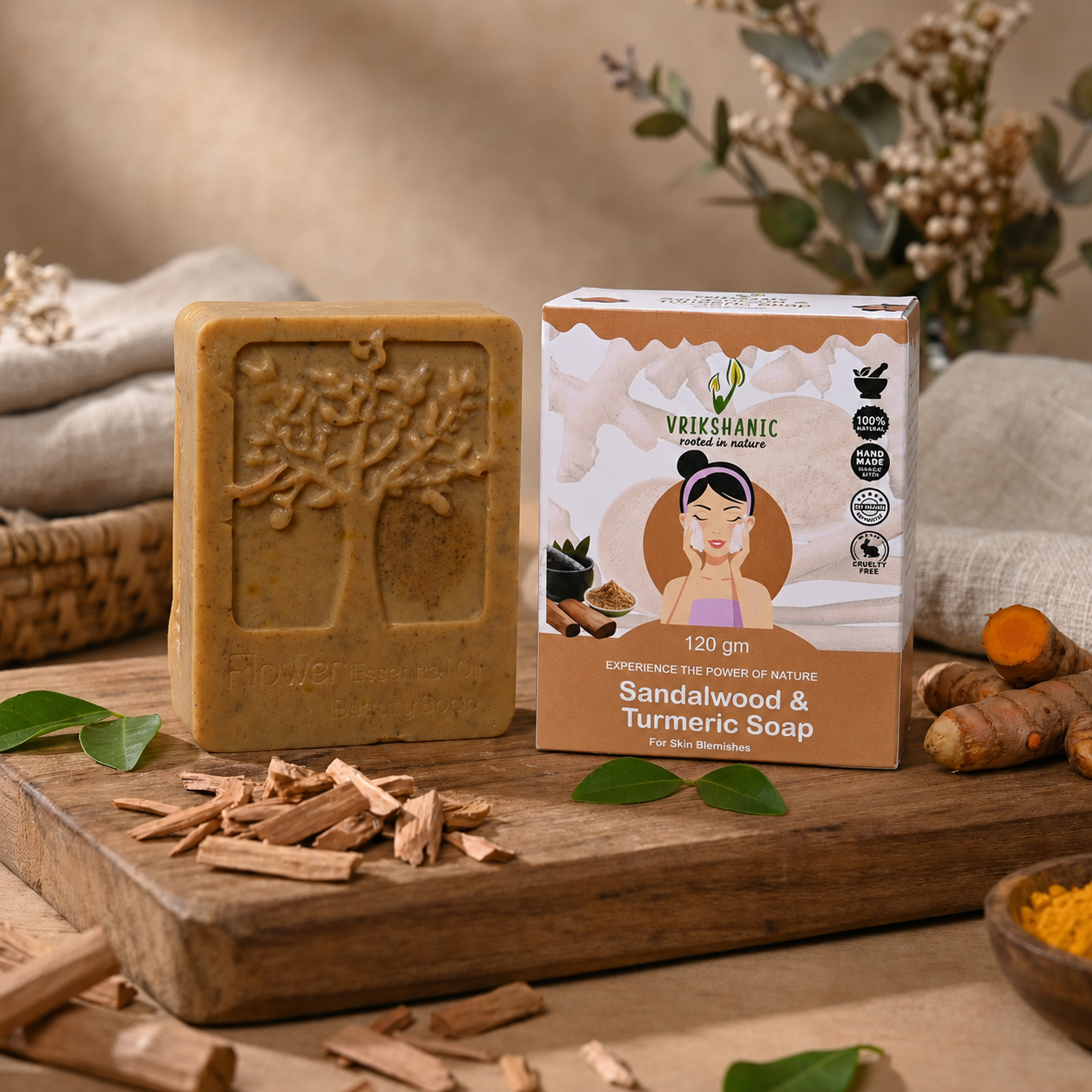 Sandalwood-Turmeric Soap