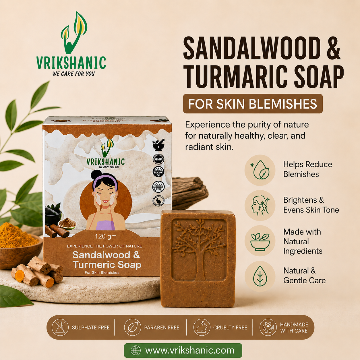 Sandalwood-Turmeric Soap