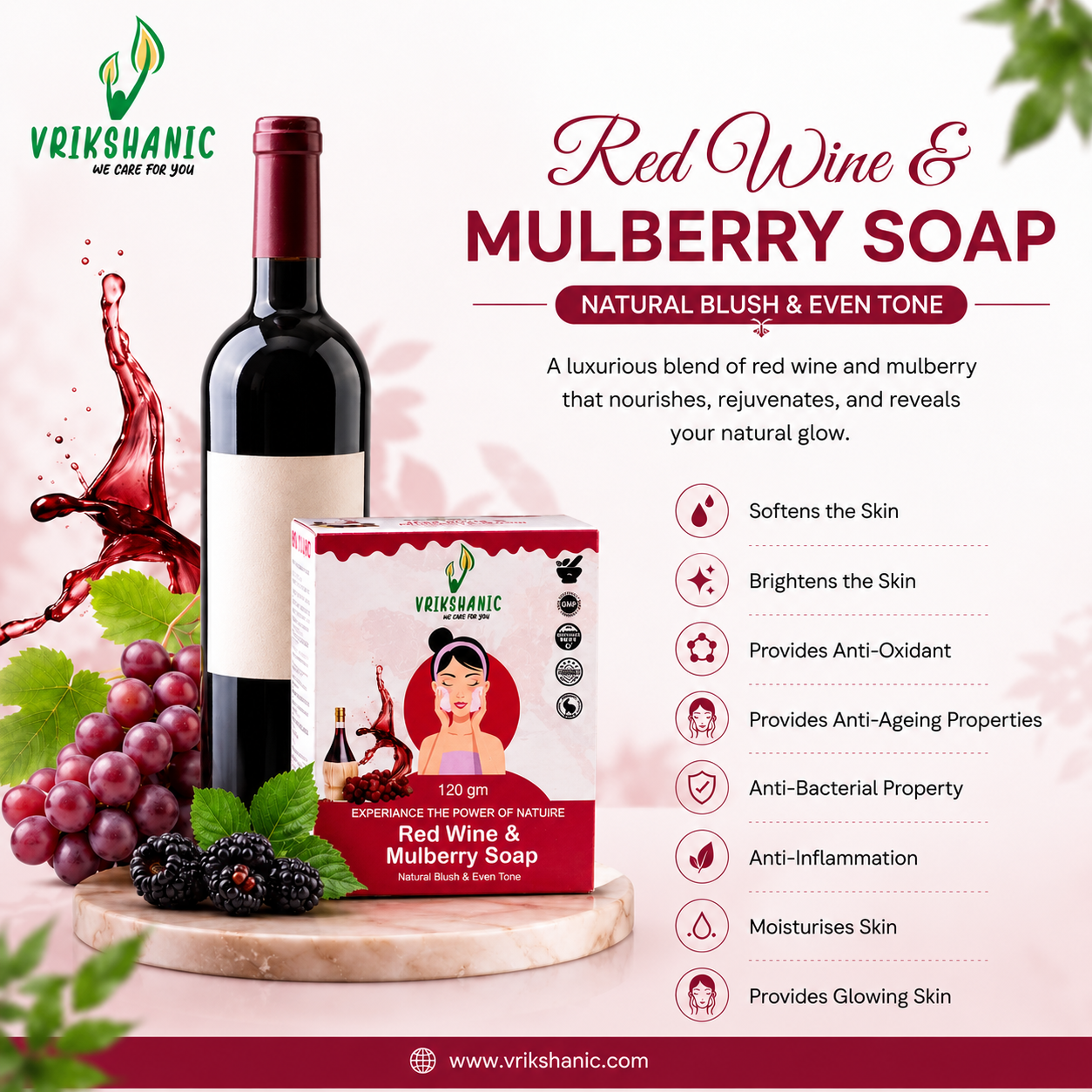 RED WINE & MULBERRY SOAP