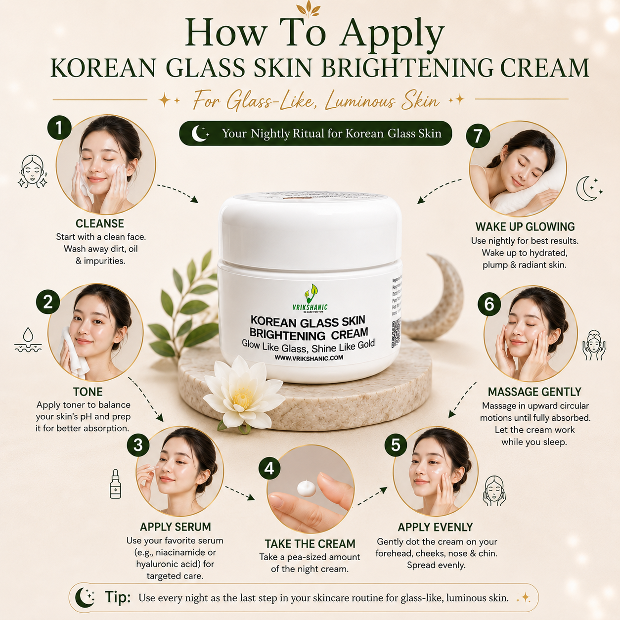 Korean Glass Skin Brightening Cream