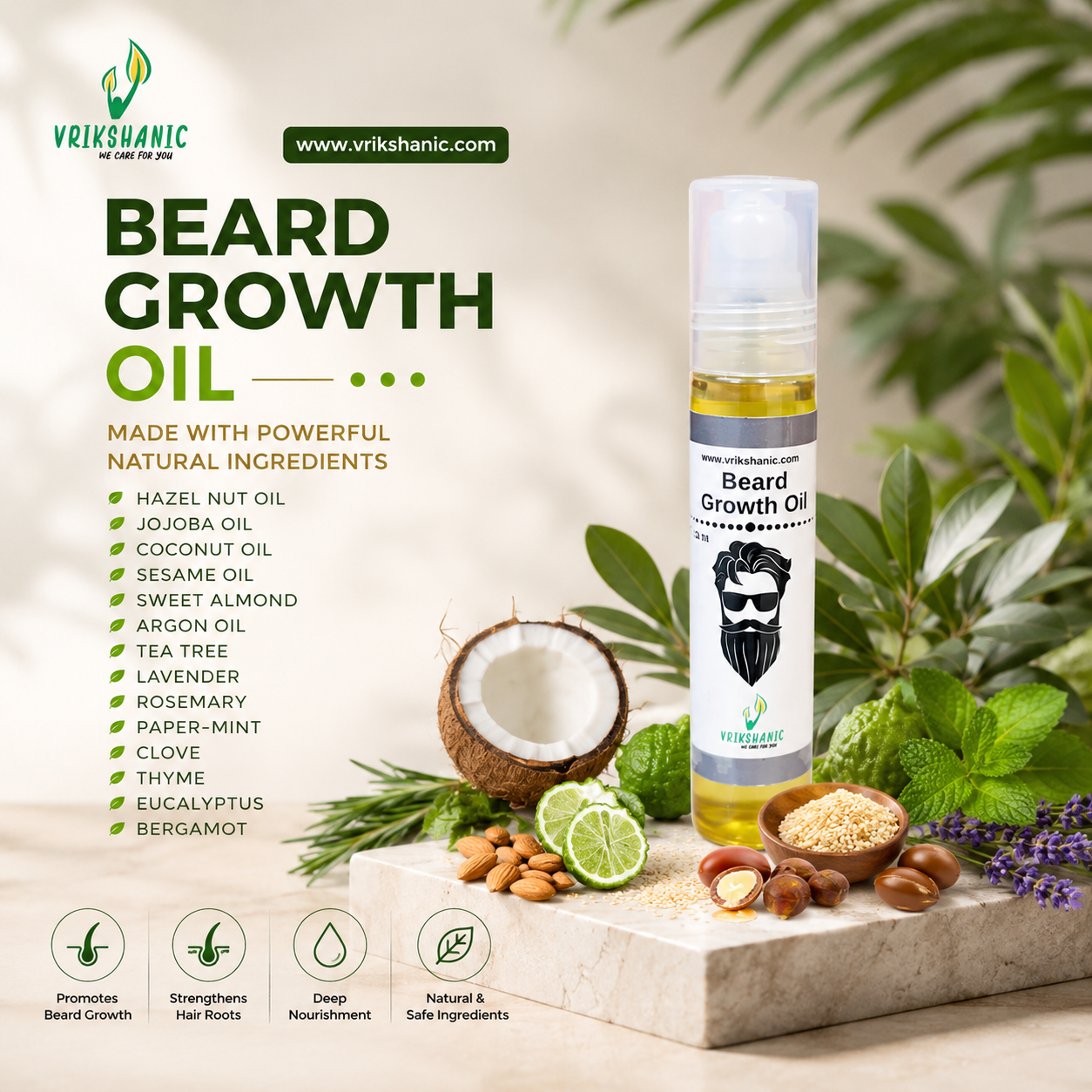 Beard Growth Oil For Male