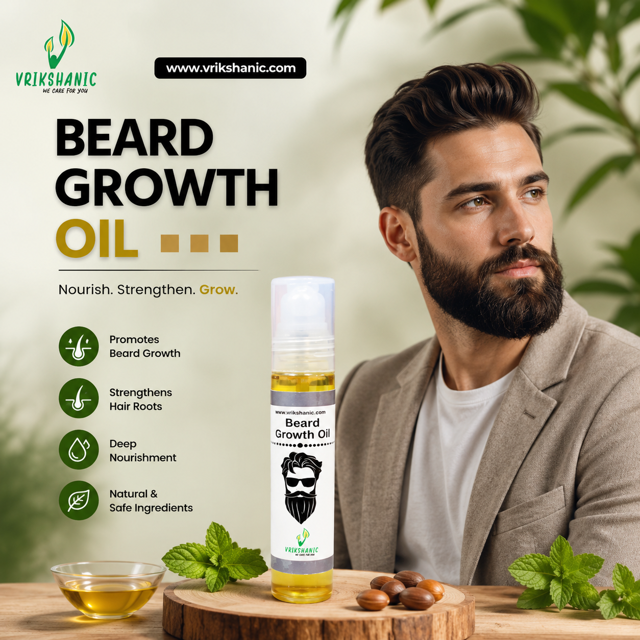 Beard Growth Oil For Male