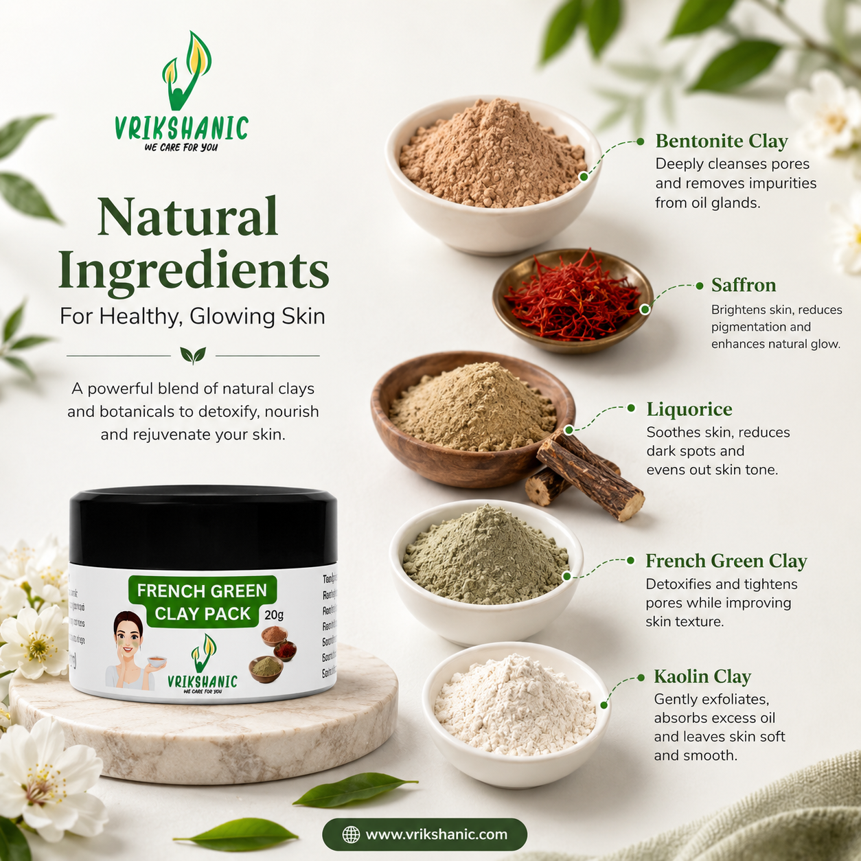 French Green Clay pack