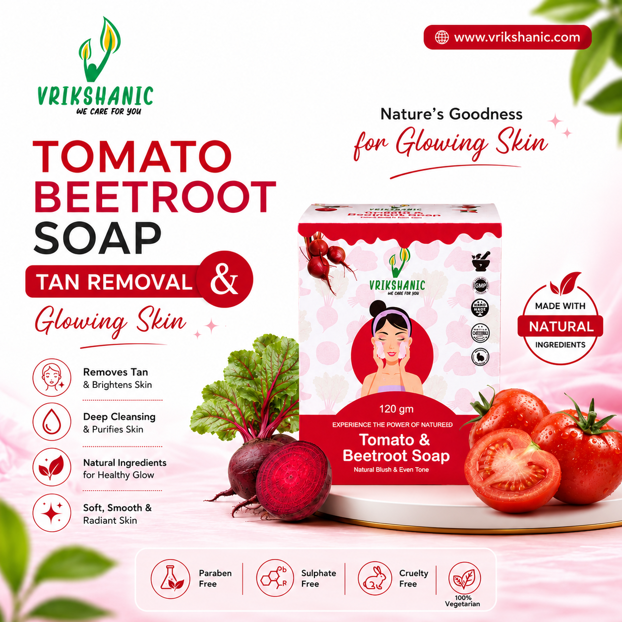 Tomato & Beetroot Soap