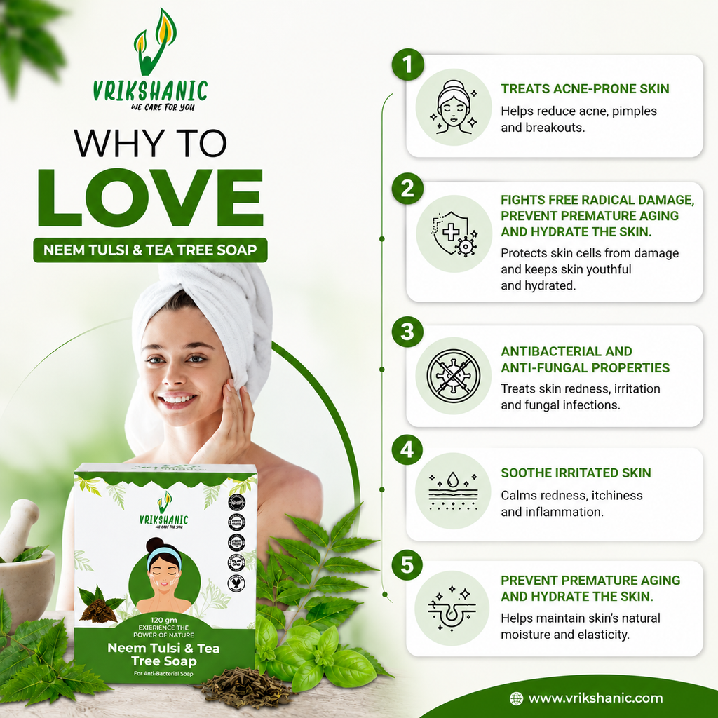Neem Tulsi & Tea Tree Soap
