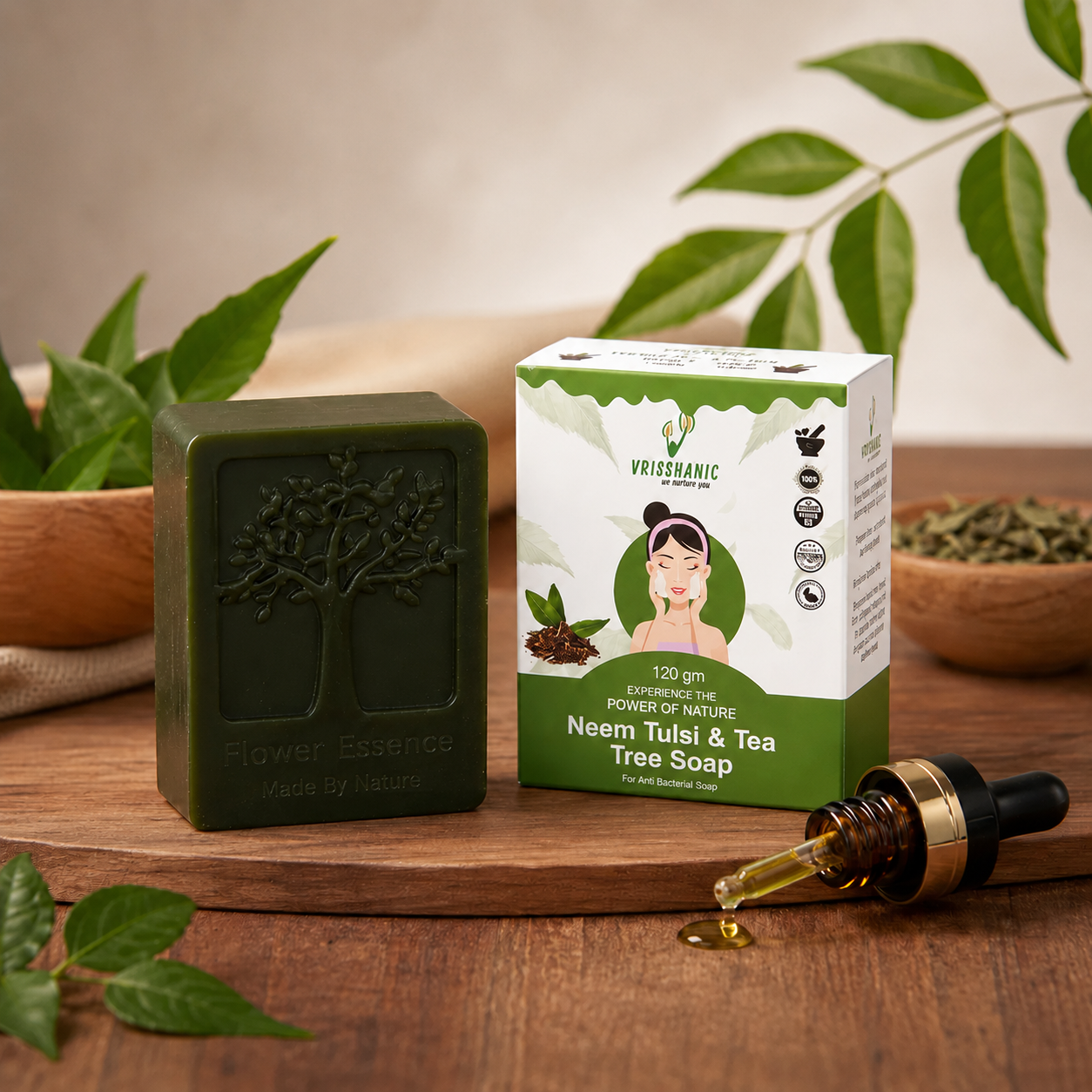 Neem Tulsi & Tea Tree Soap