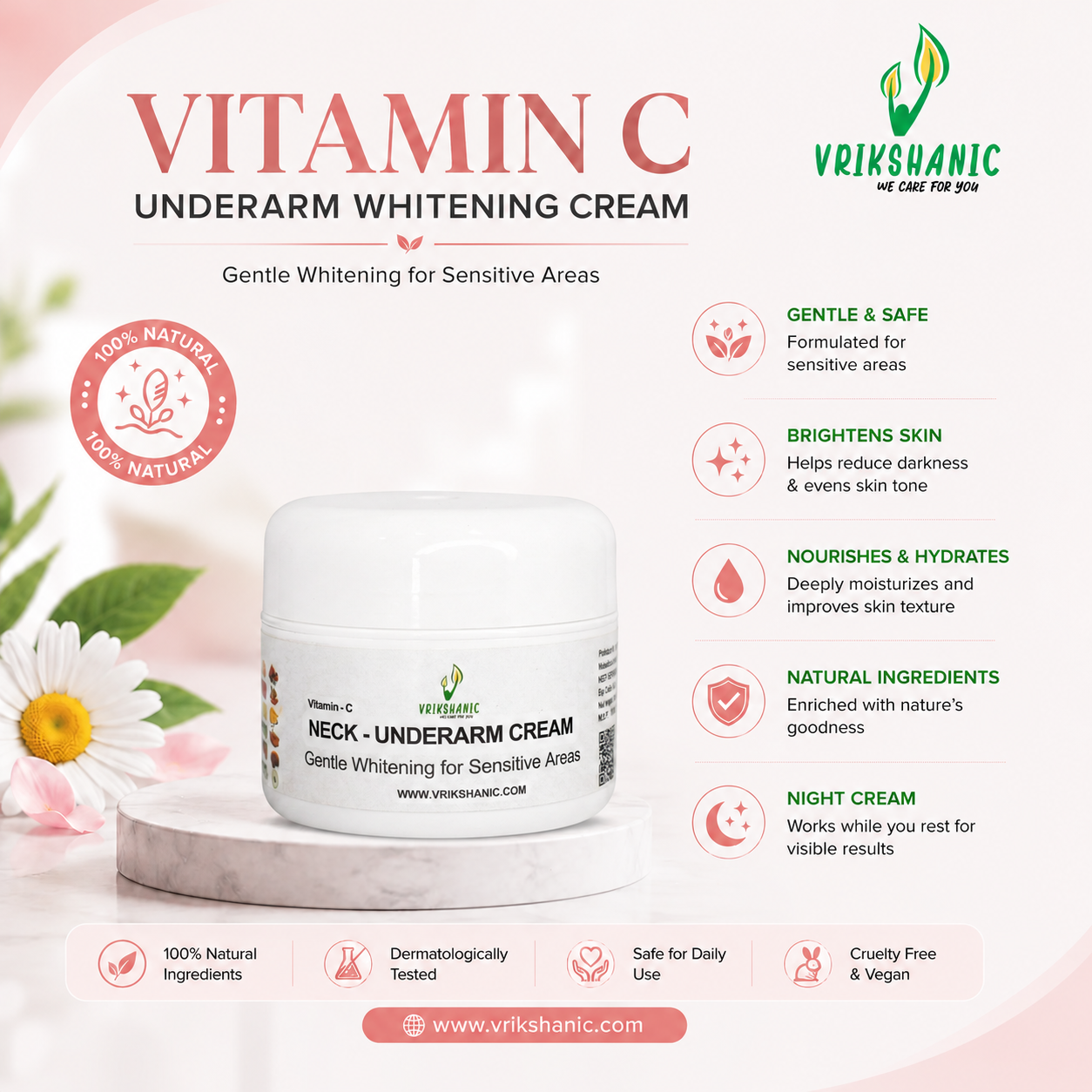 VITAMIN-C UNDERARM WHITENING CREAM