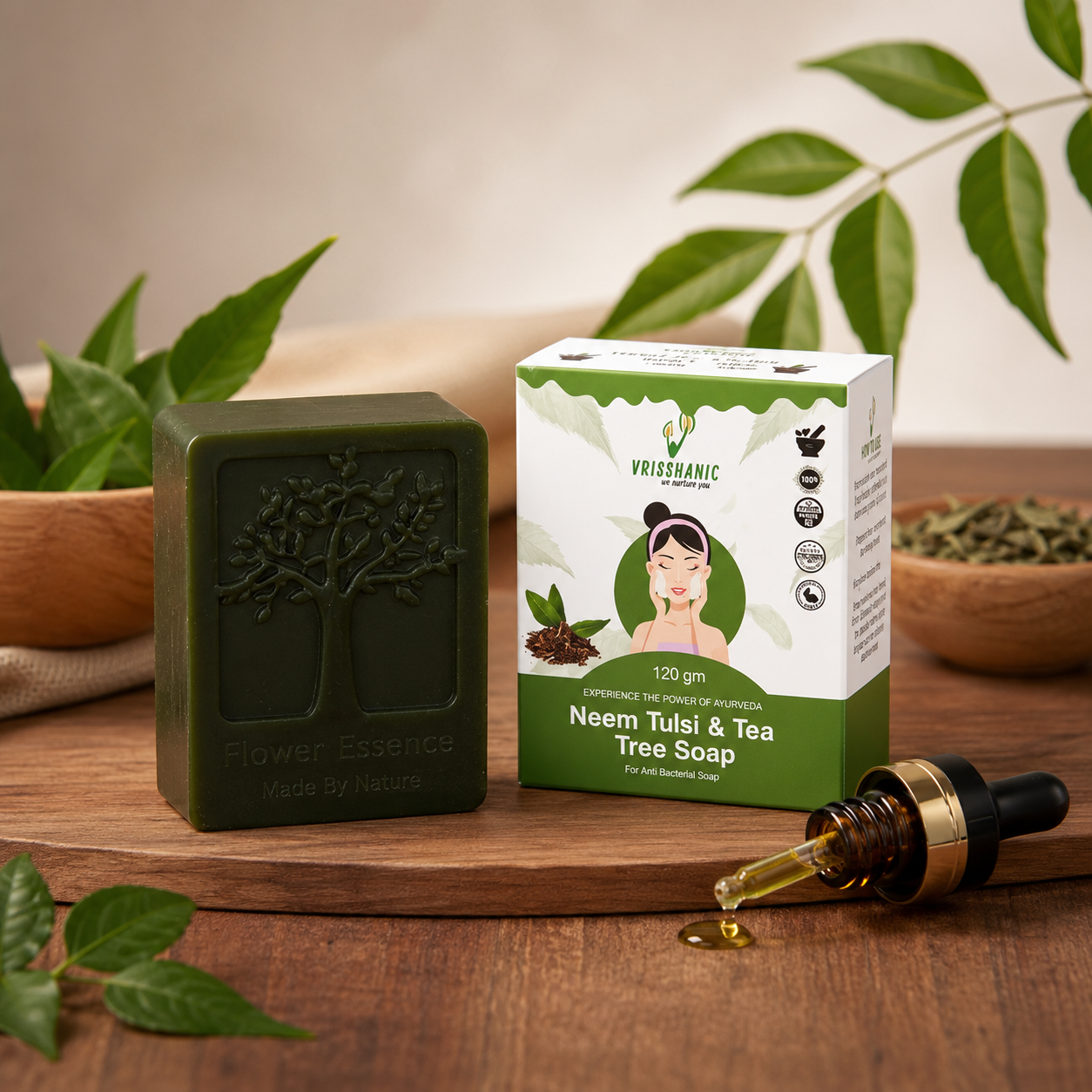 Neem Tulsi & Tea Tree Soap
