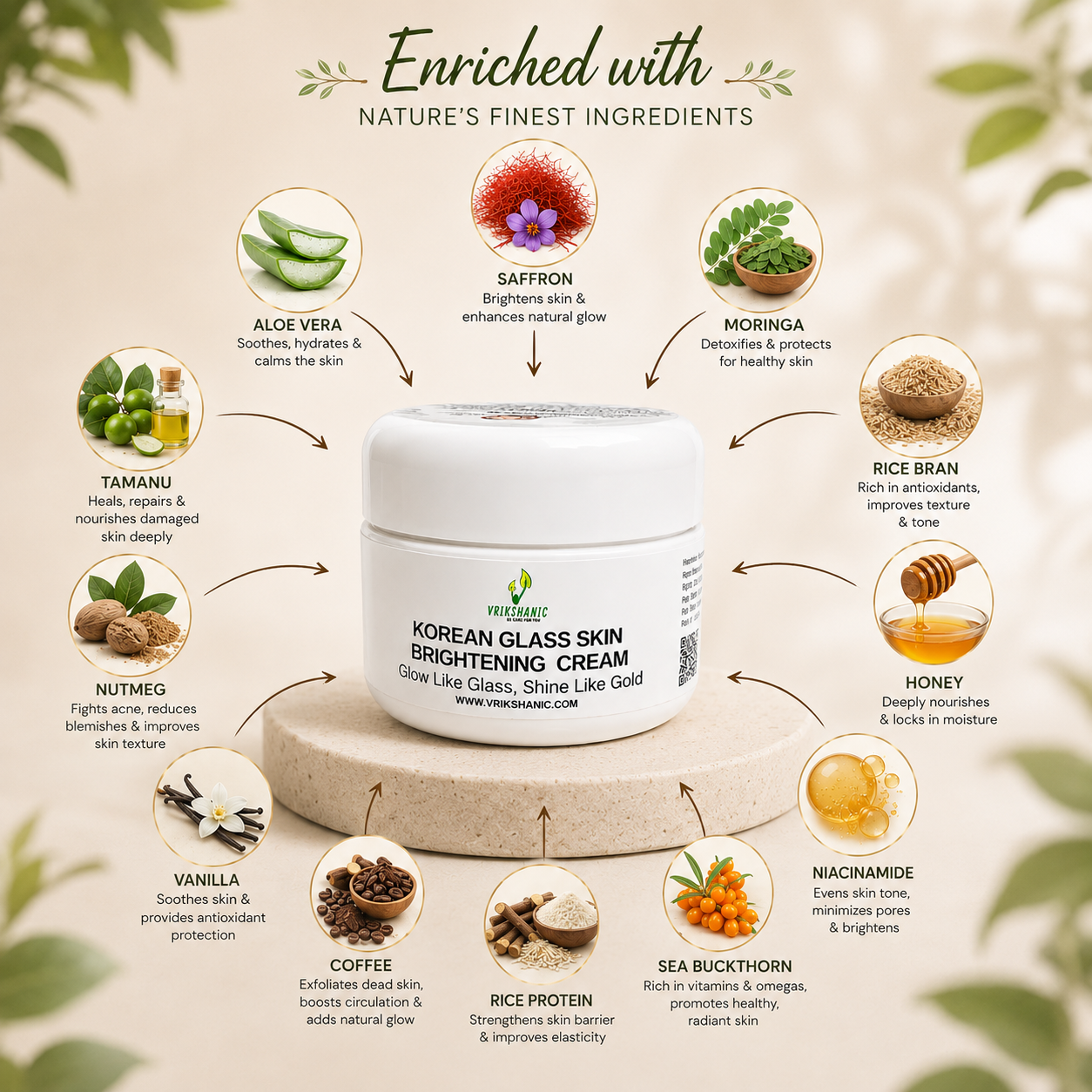 Korean Glass Skin Brightening Cream
