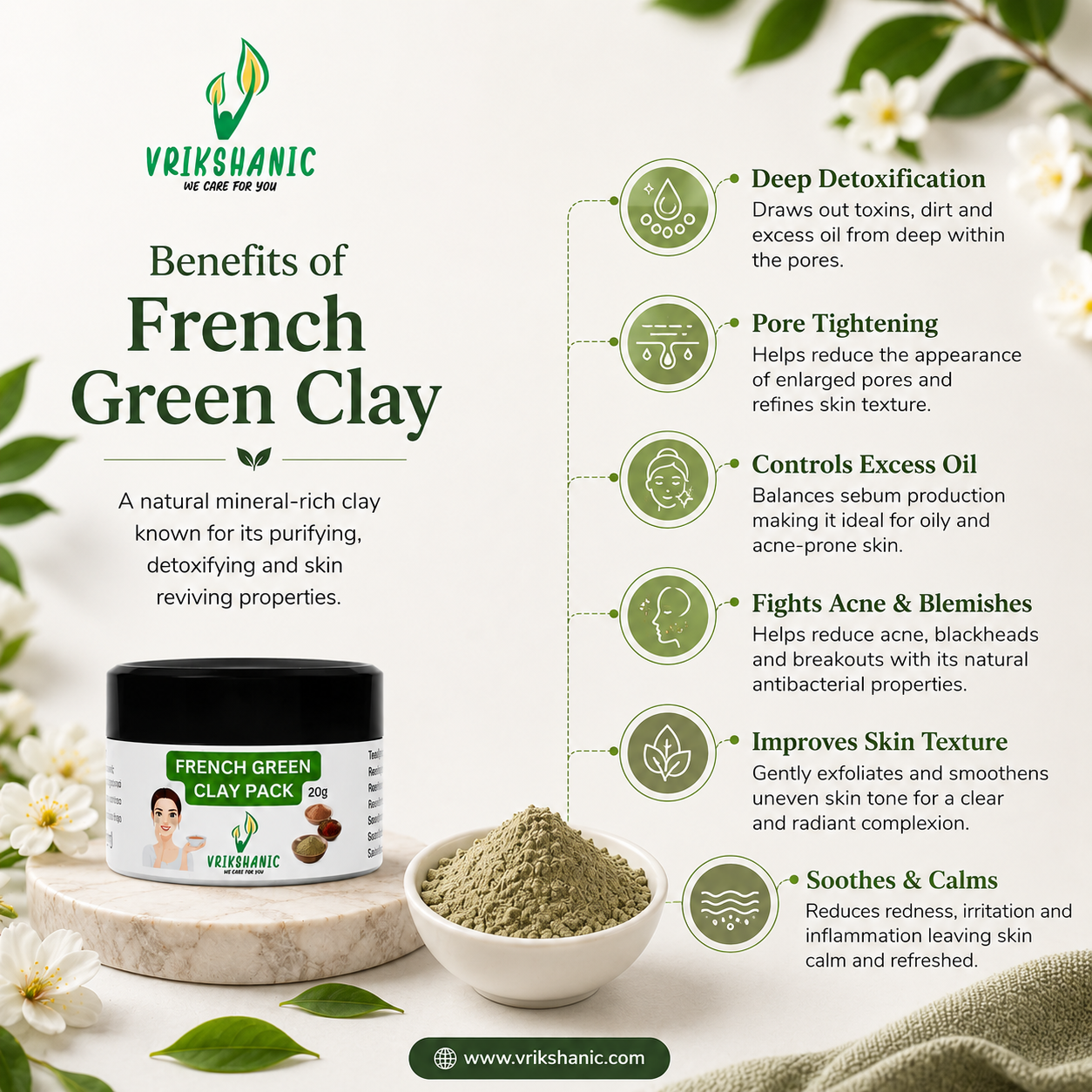 French Green Clay pack