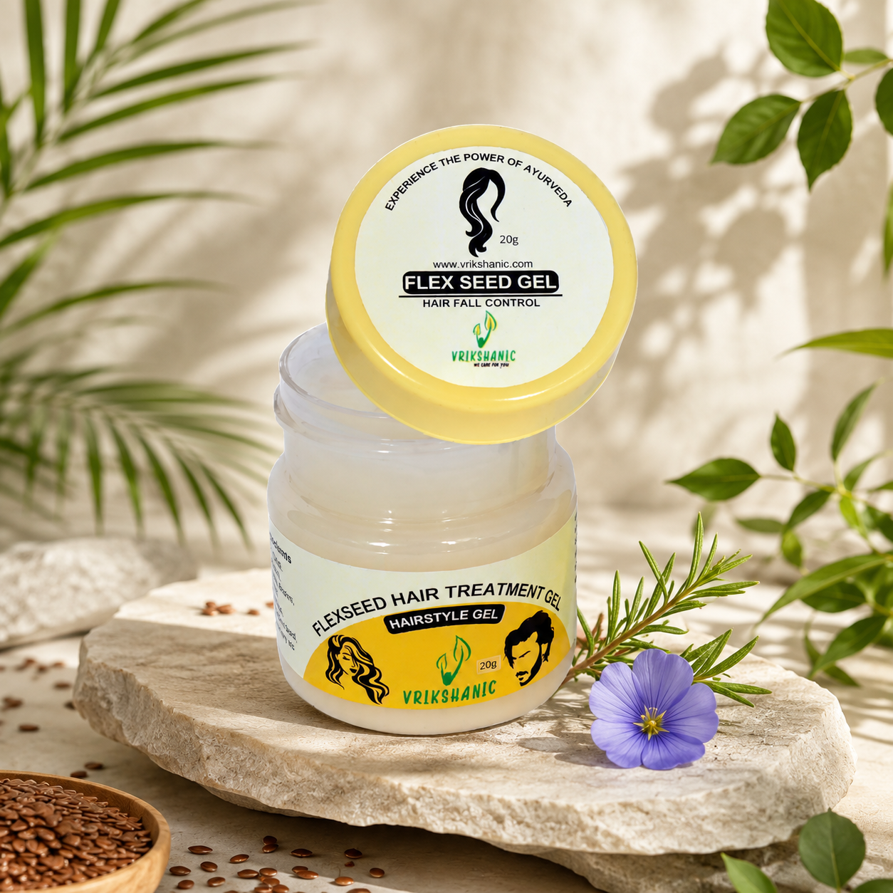 FLAXSEED HAIR TREATMENT GEL - Vrikshanic