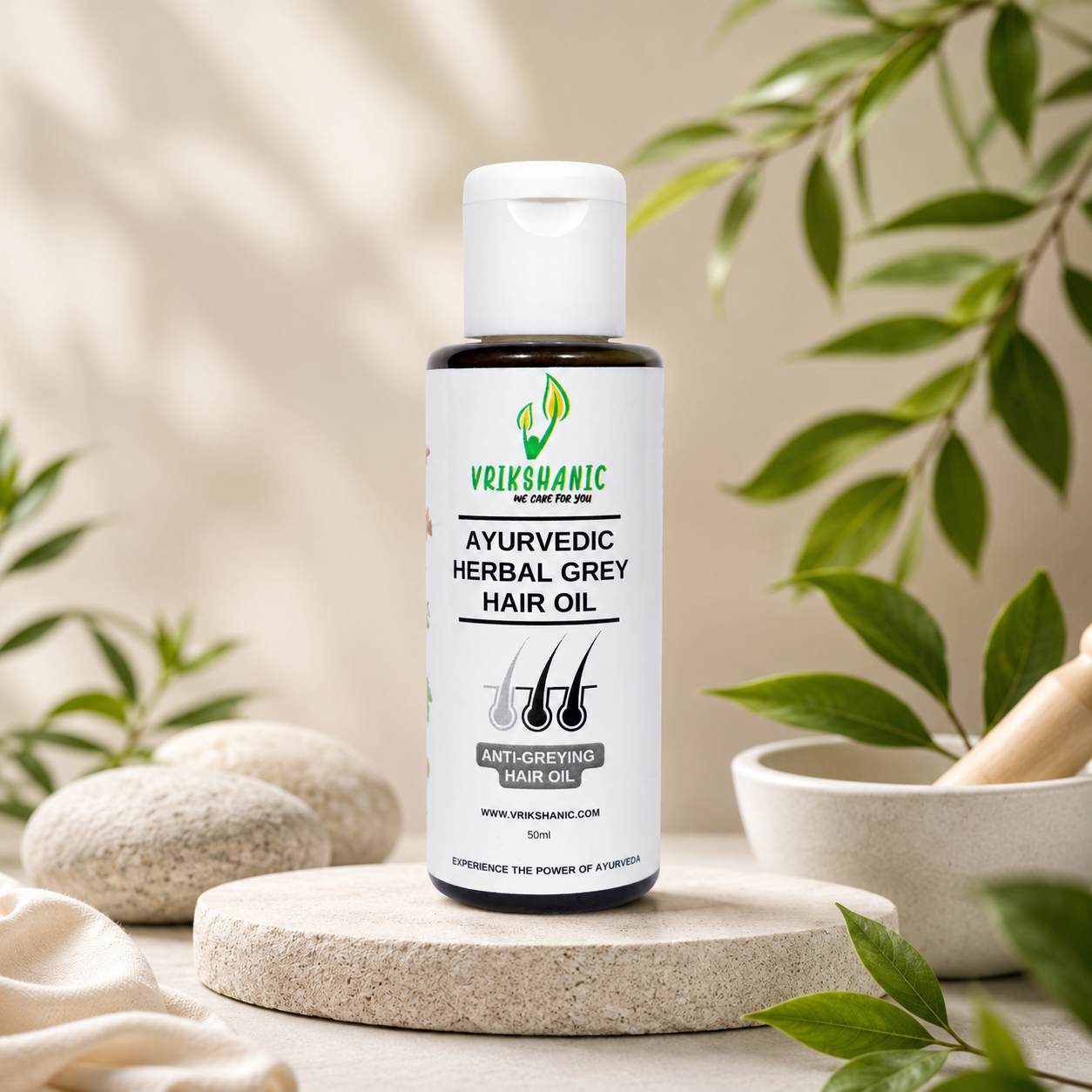 Ayurvedic Herbal Grey Hair Oil