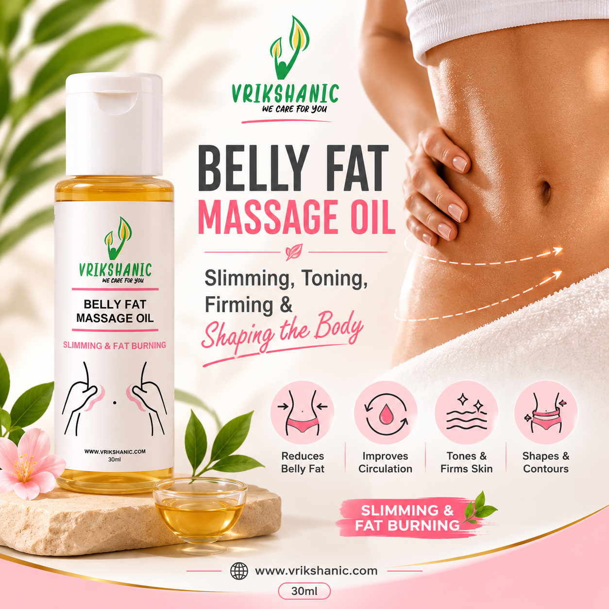 Belly Fat Massage Oil
