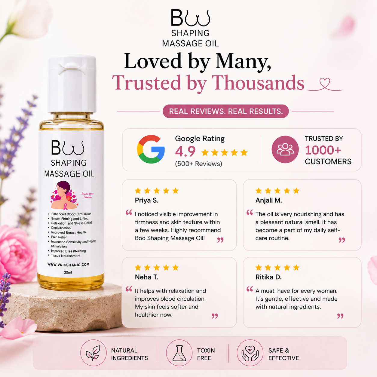 Boo Shaping Massage Oil