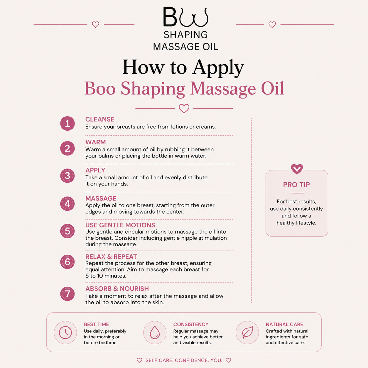 Boo Shaping Massage Oil