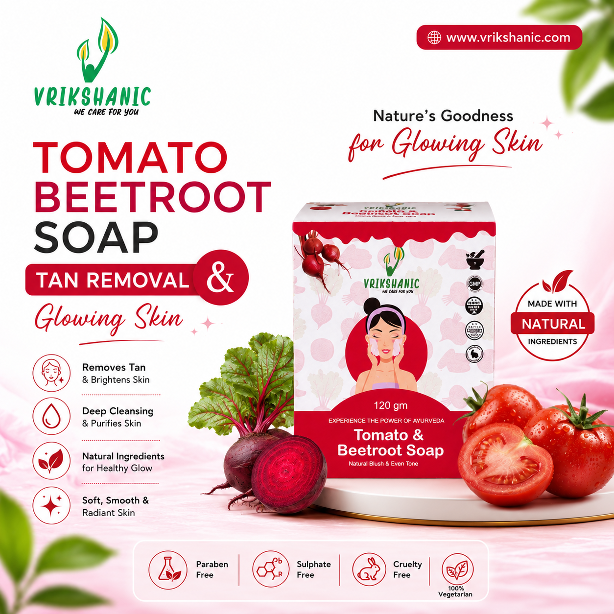 Tomato & Beetroot Soap