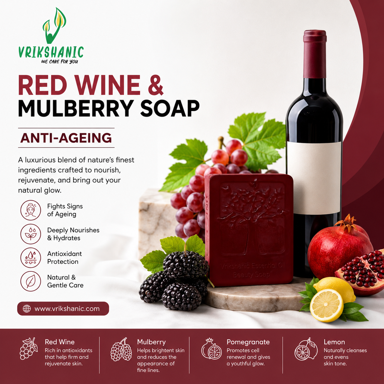RED WINE & MULBERRY SOAP