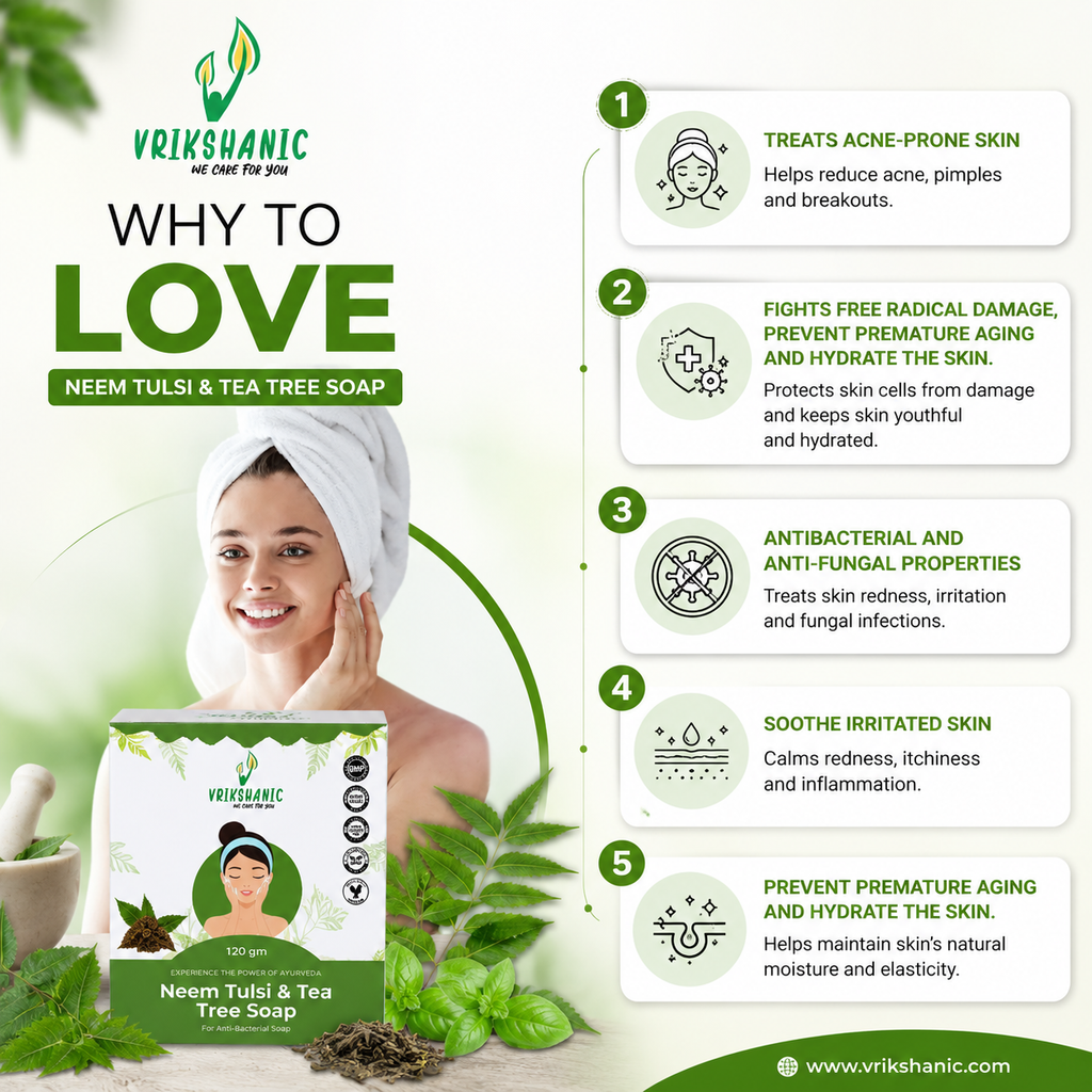 Neem Tulsi & Tea Tree Soap