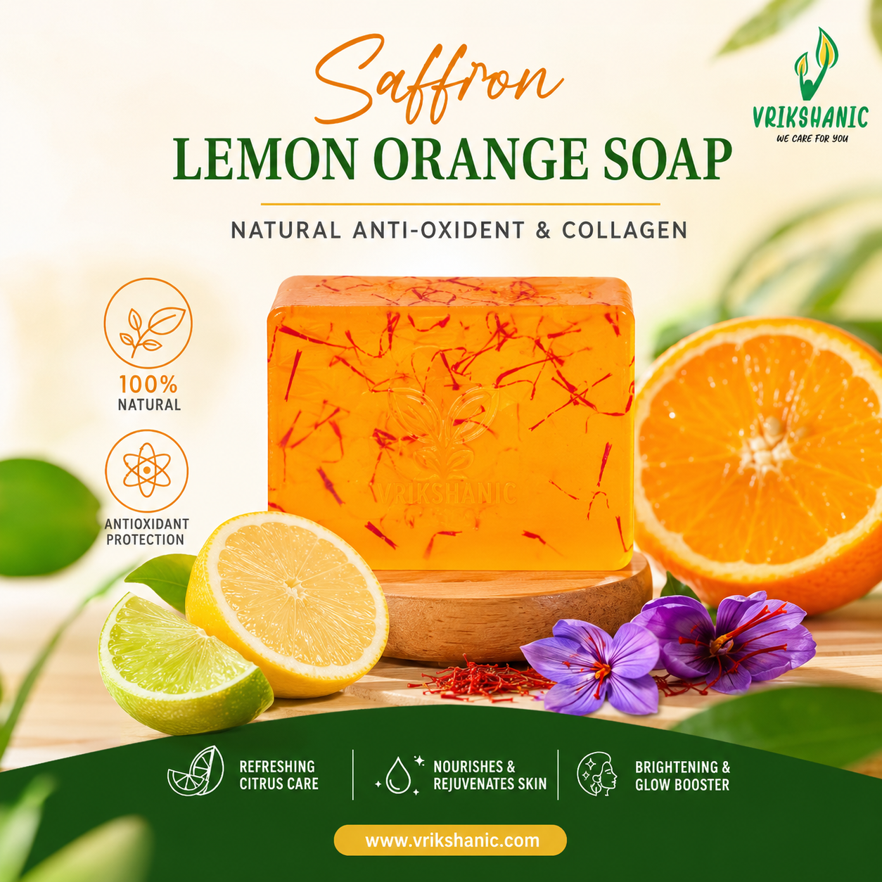 Saffron Lemon Orange Soap