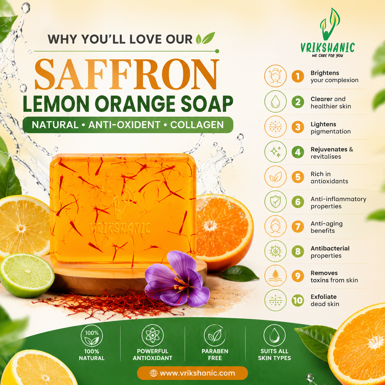 Saffron Lemon Orange Soap