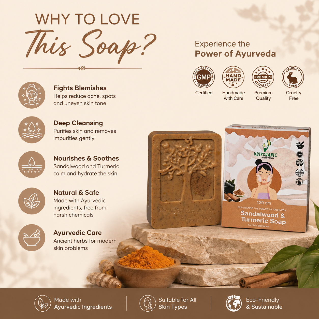 Sandalwood-Turmeric Soap