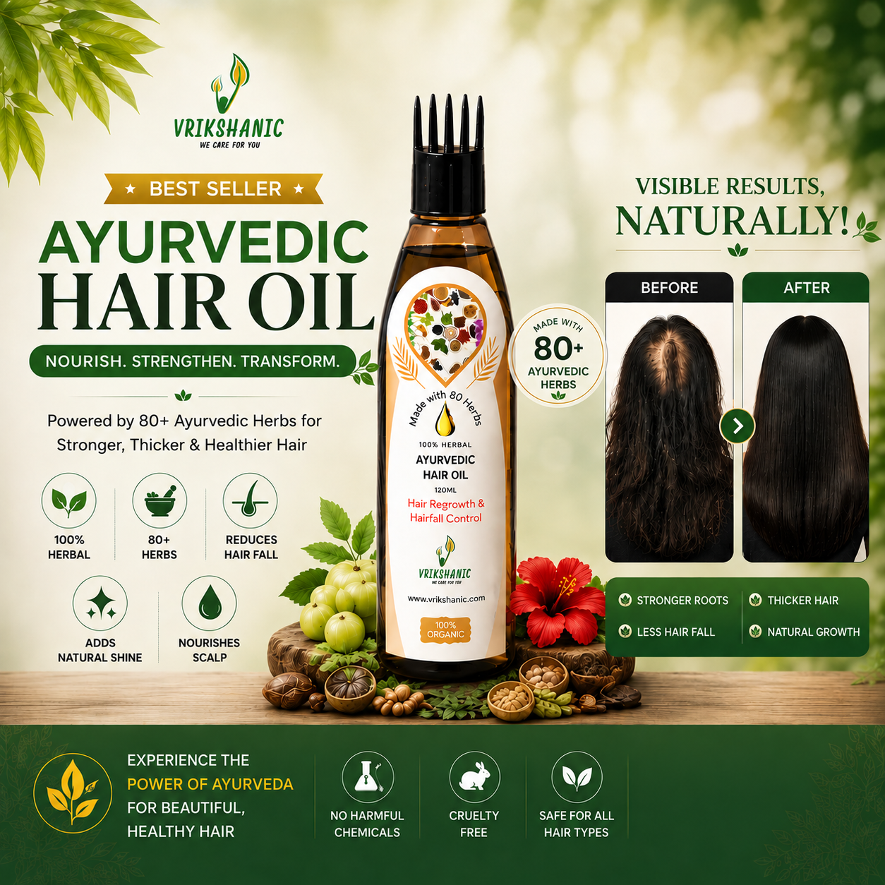 All in one Ayurvedic Hair Oil