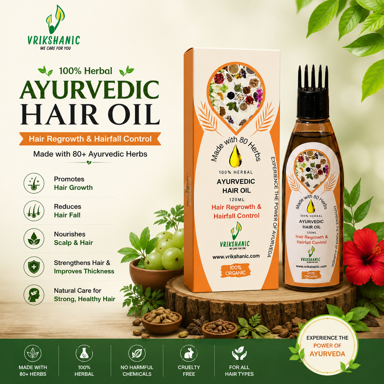 All in one Ayurvedic Hair Oil