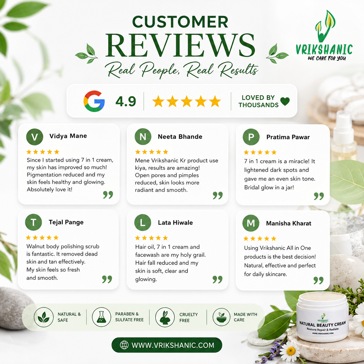 Natural Beauty Cream