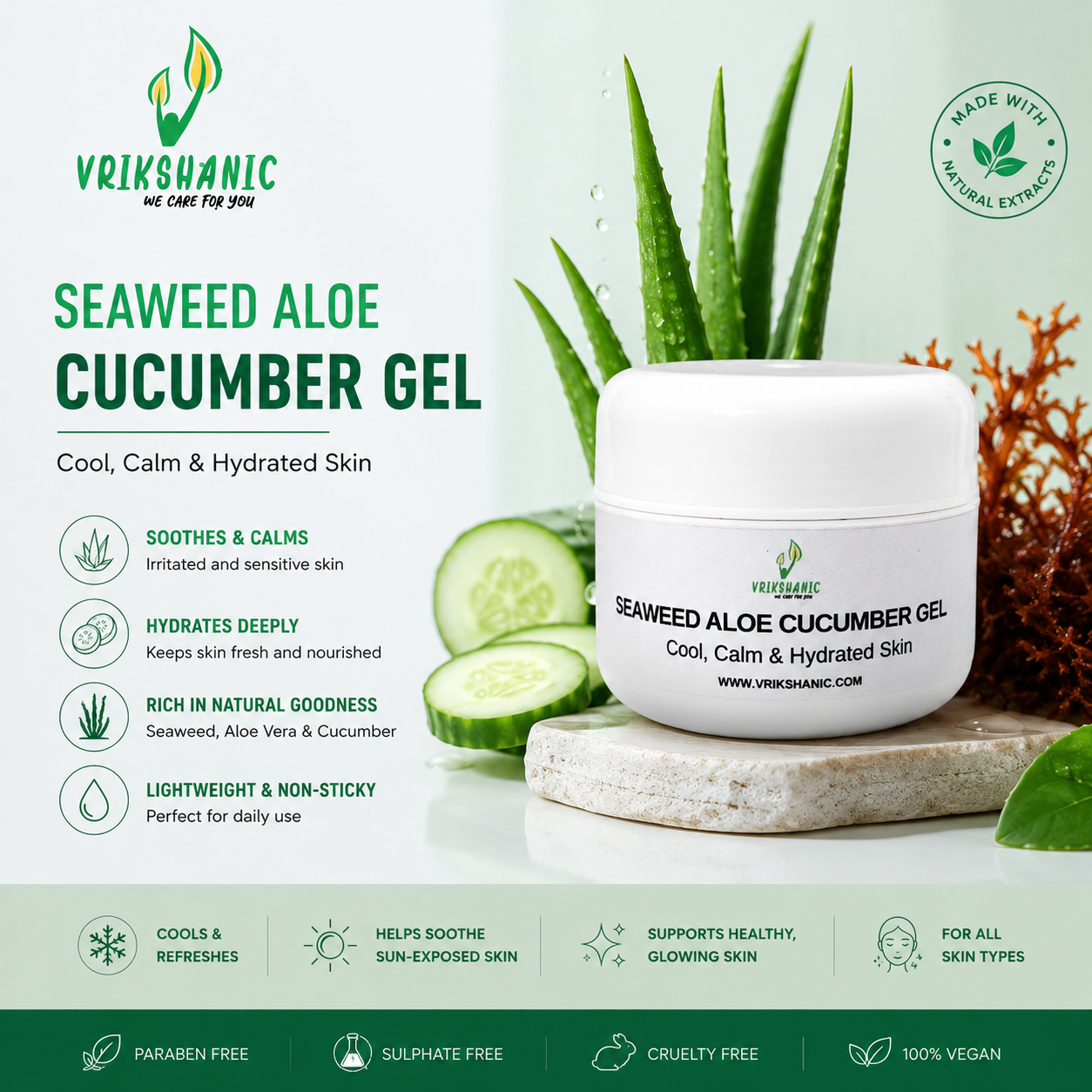 Aloe vera - Cucumber - Seaweed
