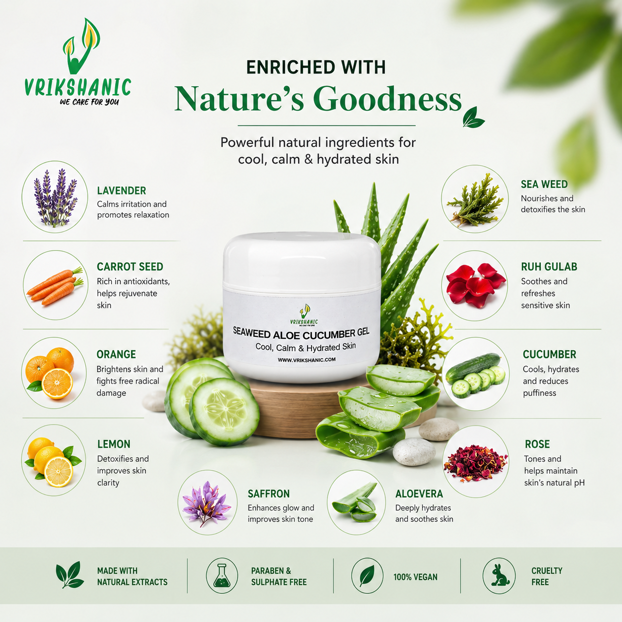 Aloe vera - Cucumber - Seaweed