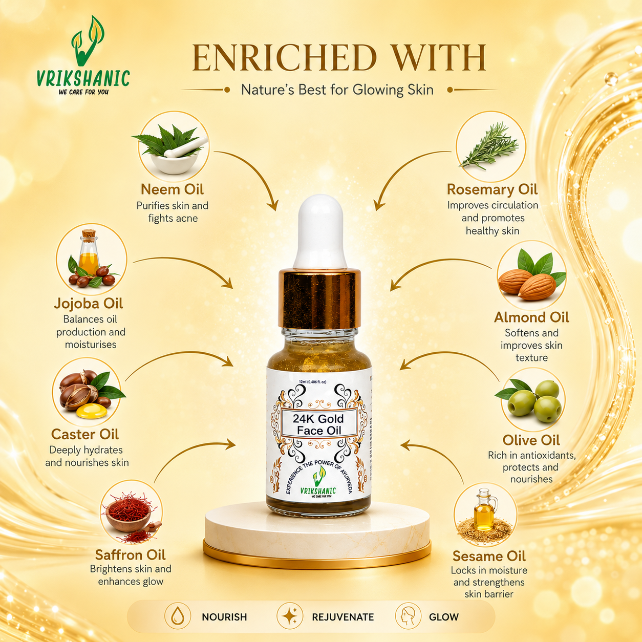 24k Gold Face Oil