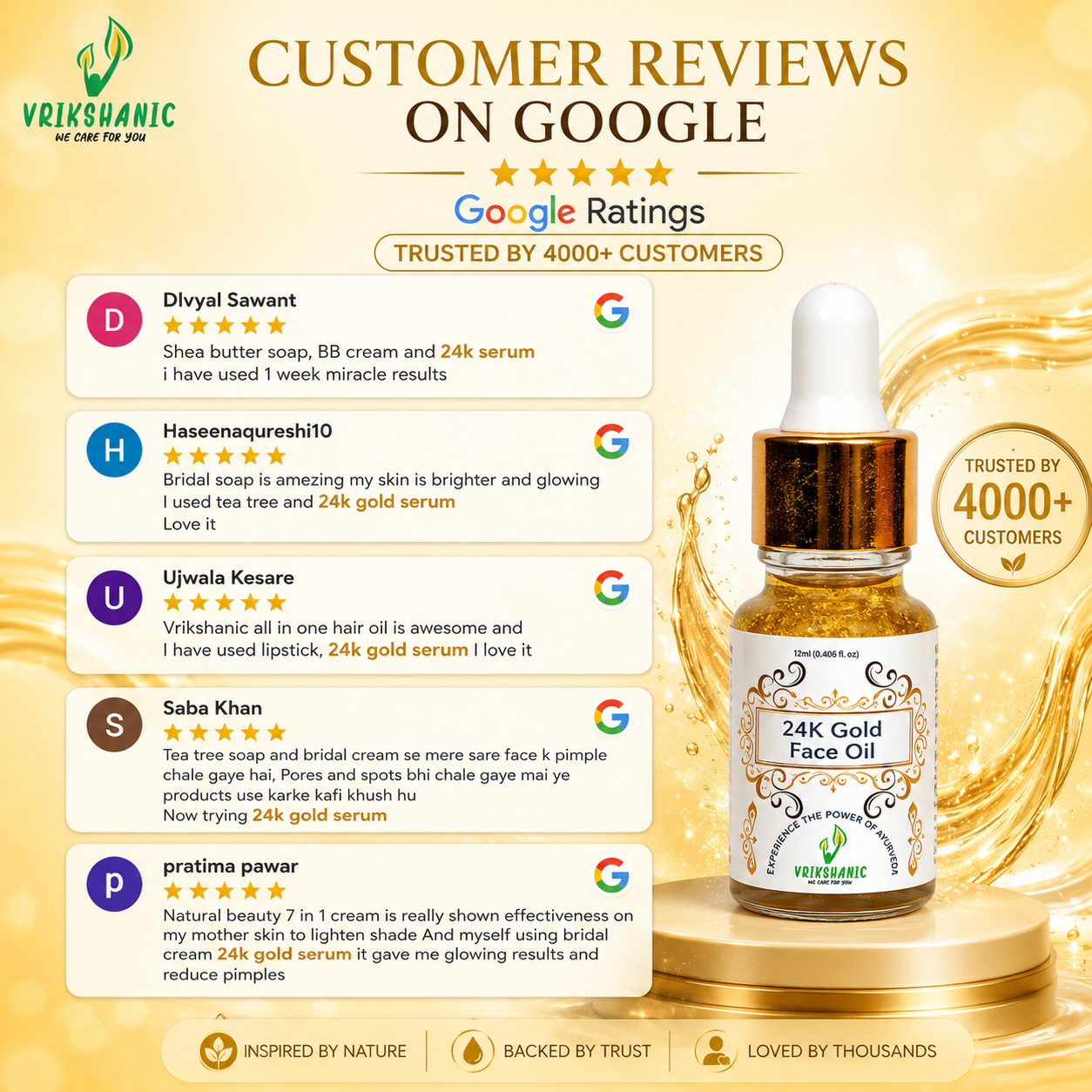 24k Gold Face Oil