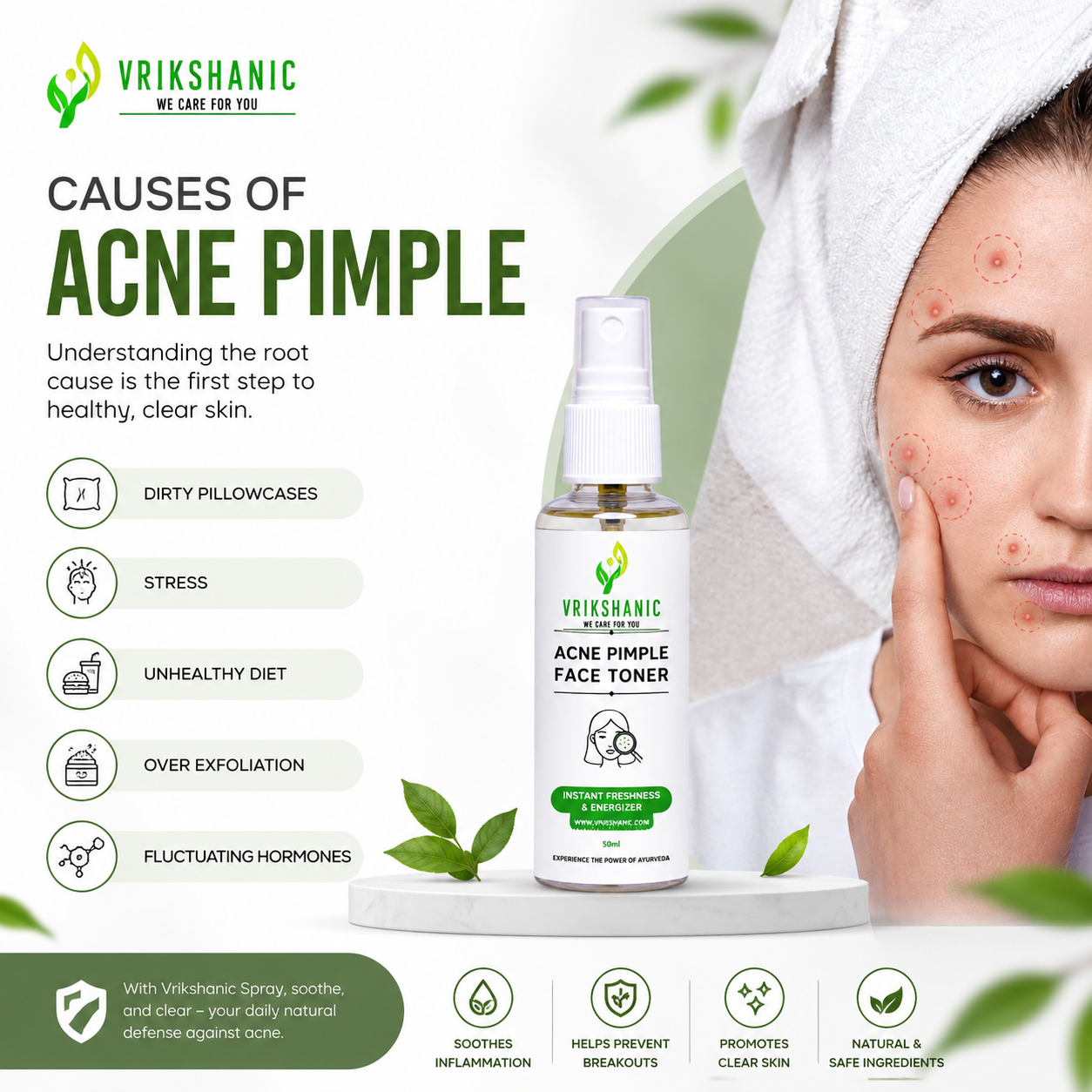 Acne Pimple Face Toner