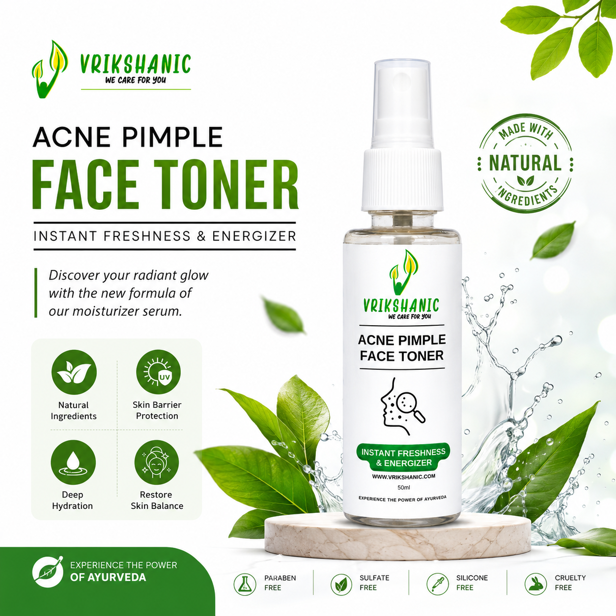 Acne Pimple Face Toner