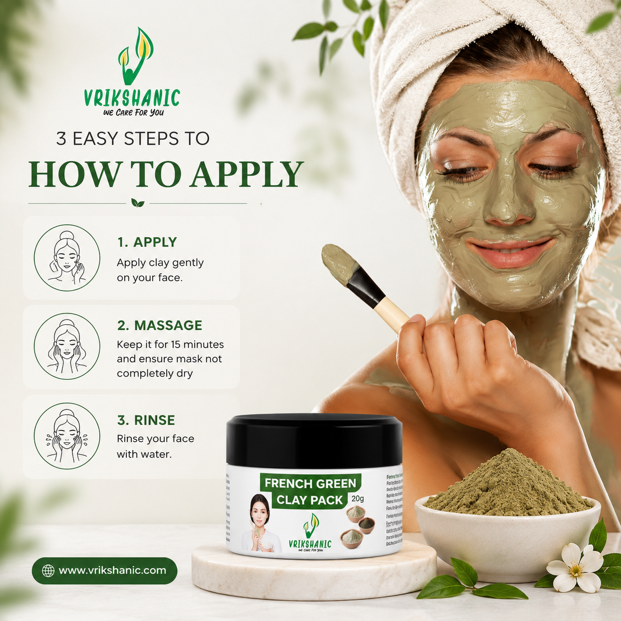 French Green Clay pack