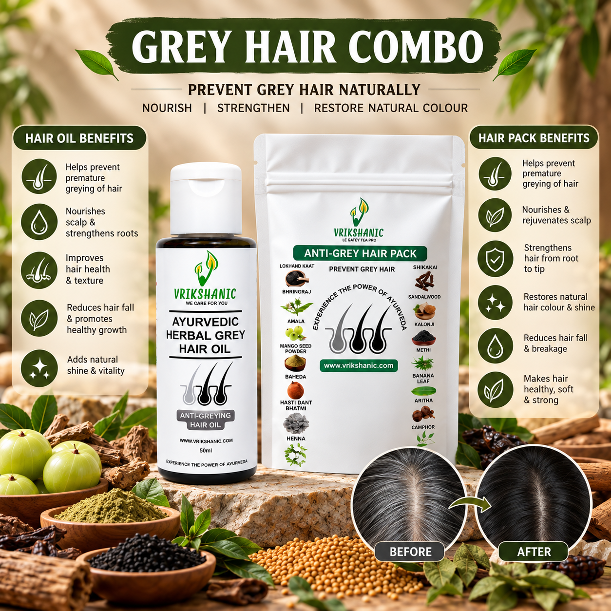 Grey Hair Combo