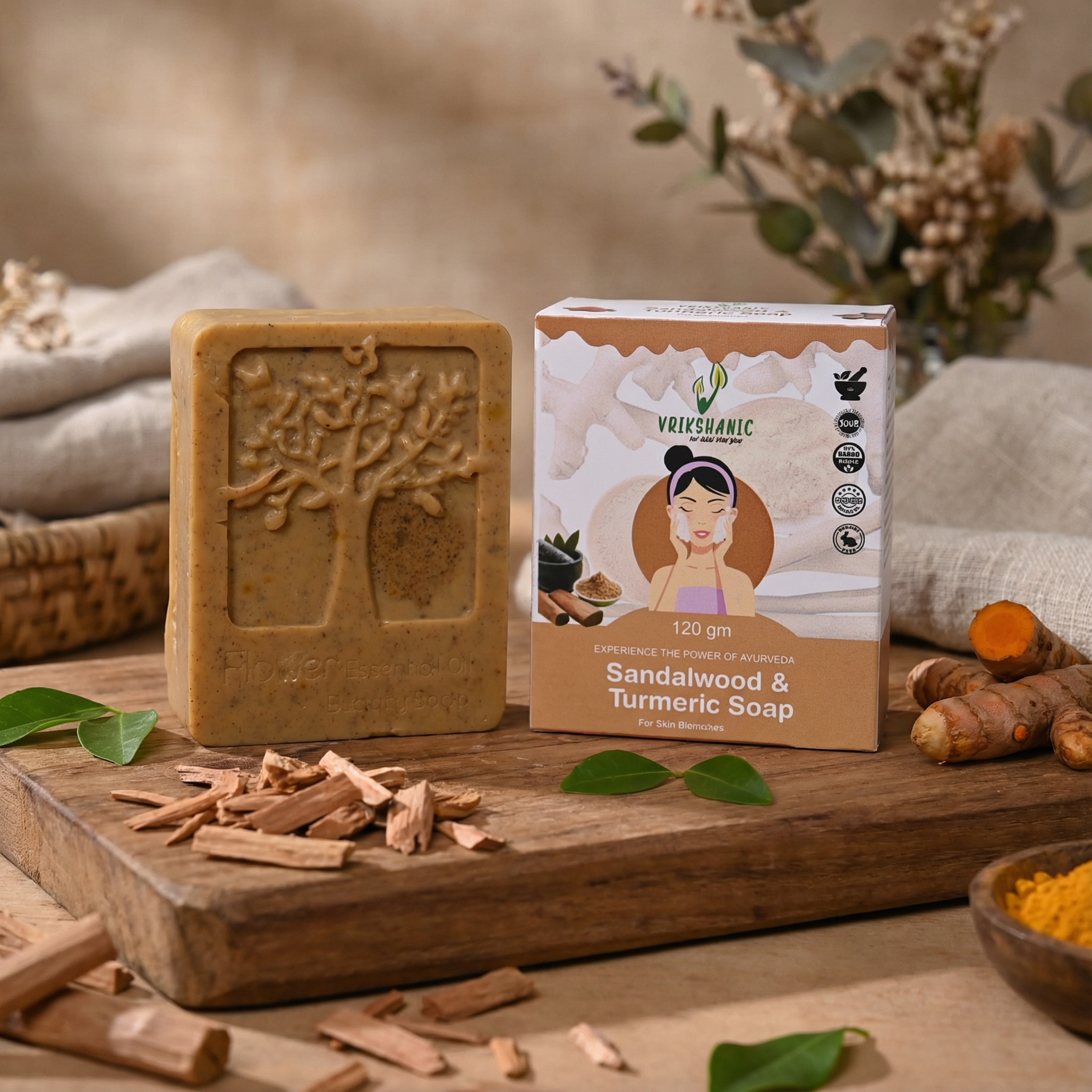 Sandalwood-Turmeric Soap
