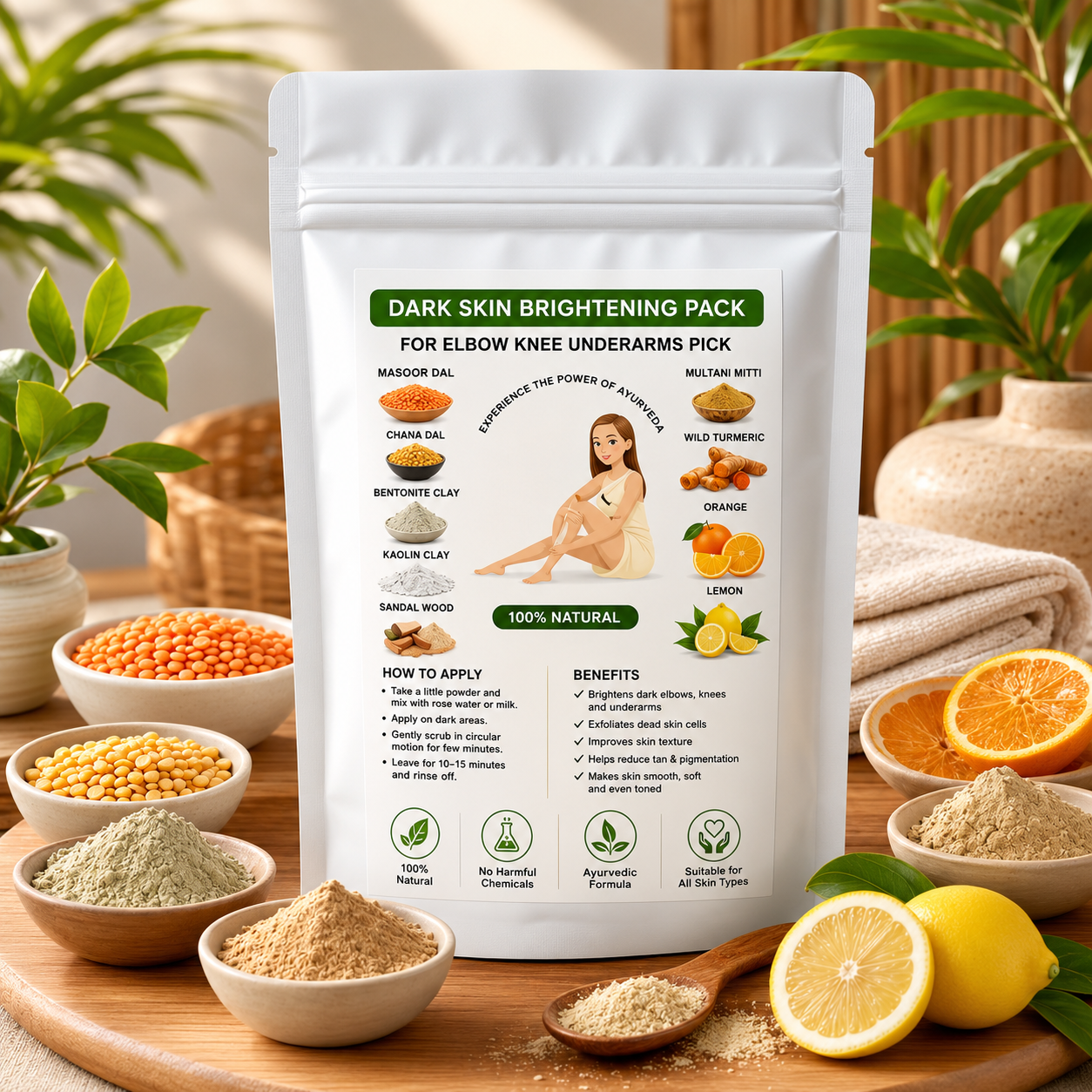 Dark Skin Brightening Pack